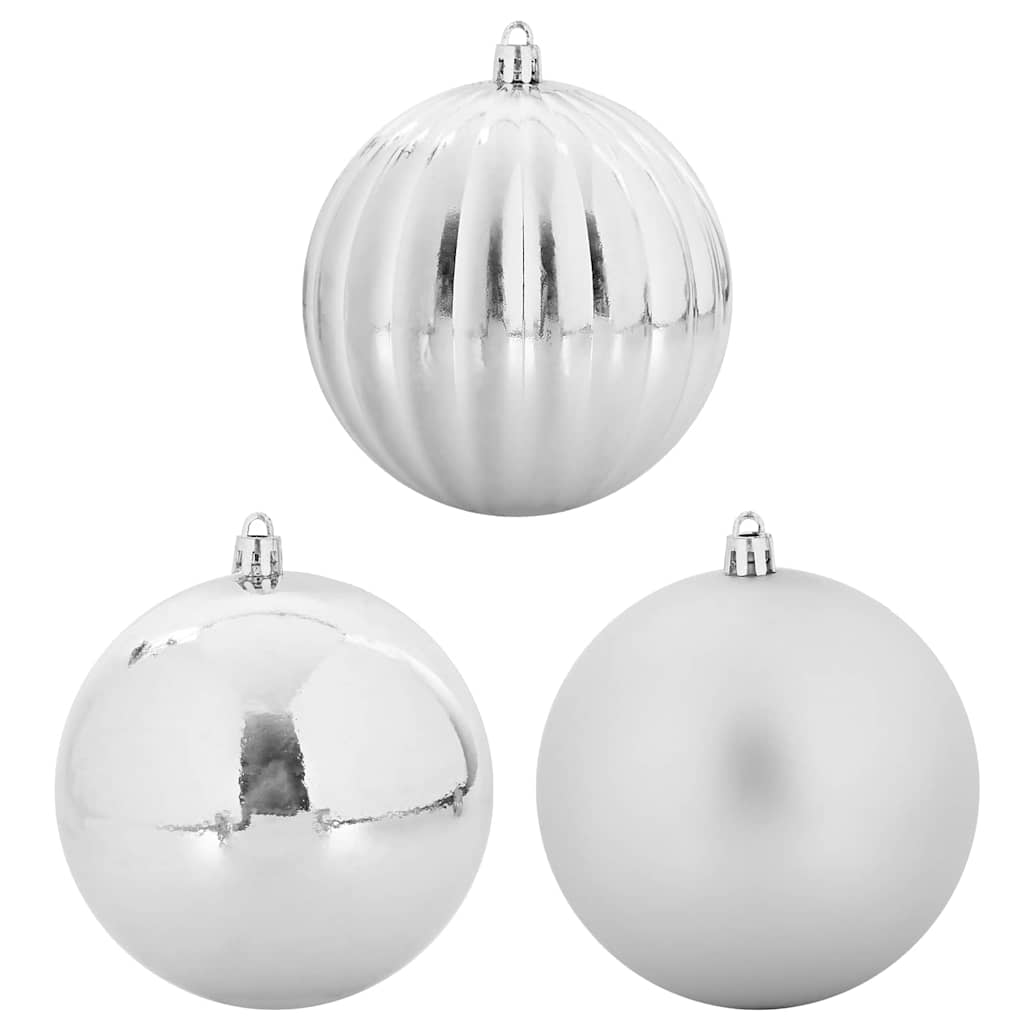 Christmas Bauble Set 9 pcs Silver