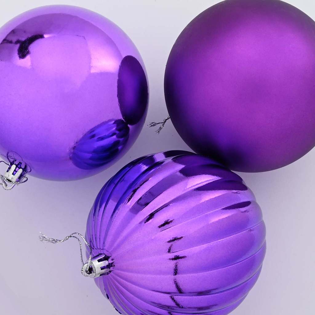 Christmas Bauble Set 9 pcs Lilac