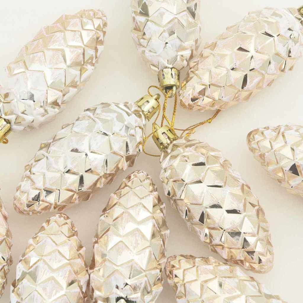 Christmas Tree Decoration 40 pcs Champagne