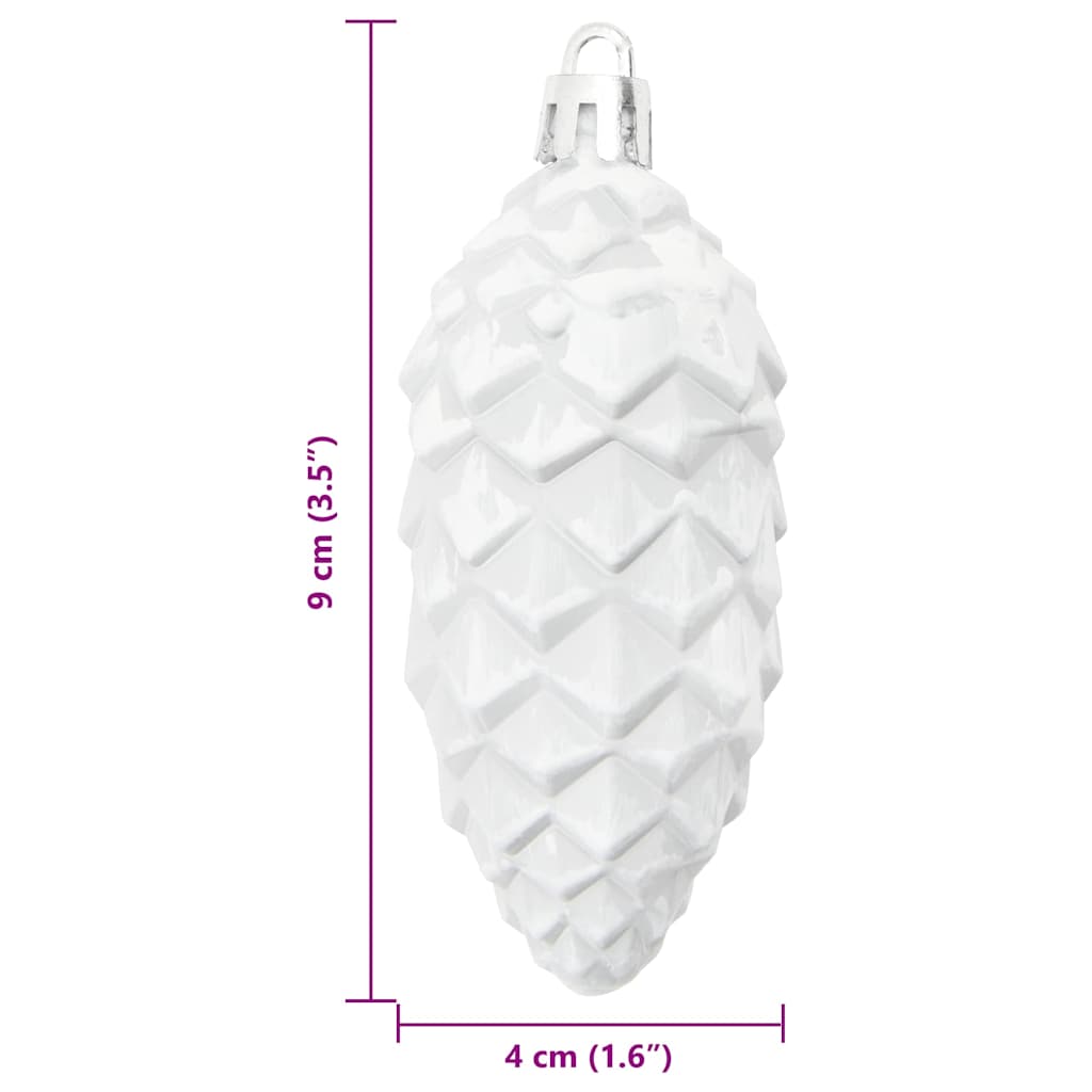 Christmas Tree Decoration 40 pcs White