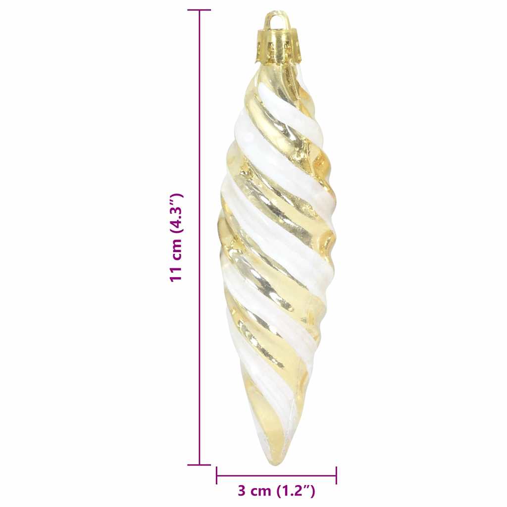 Christmas Tree Decoration 40 pcs Gold