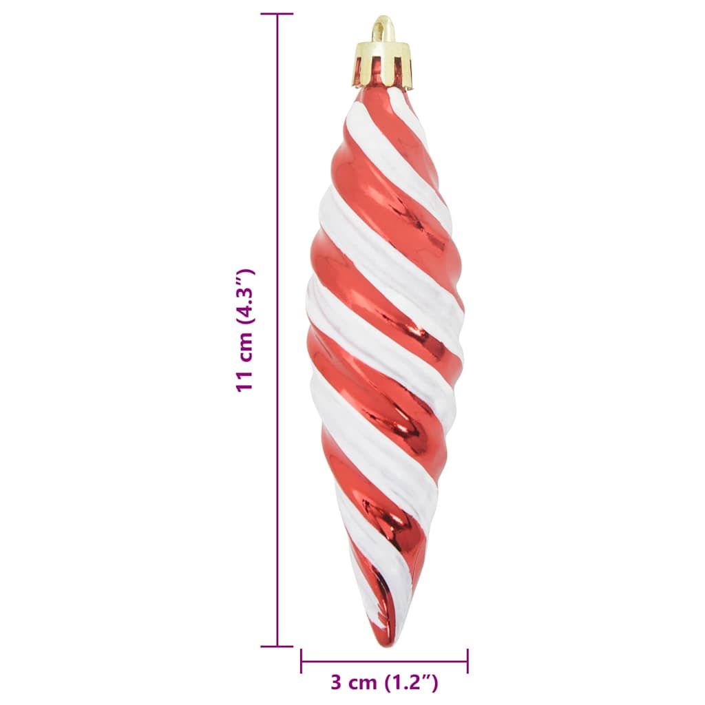 Christmas Tree Decoration 40 pcs Red