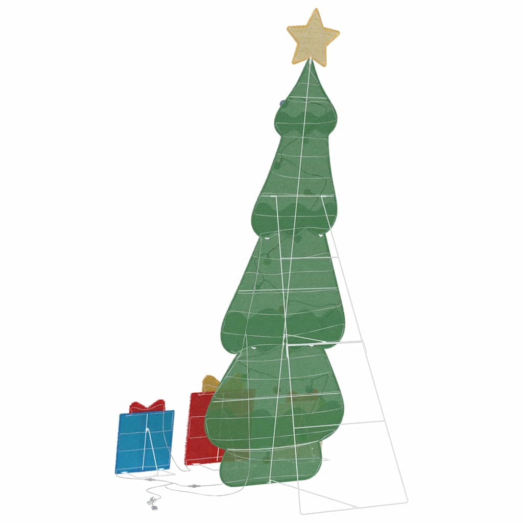 Lighted Christmas Tree with 3 Gift Boxes 2D Warm White 150 cm