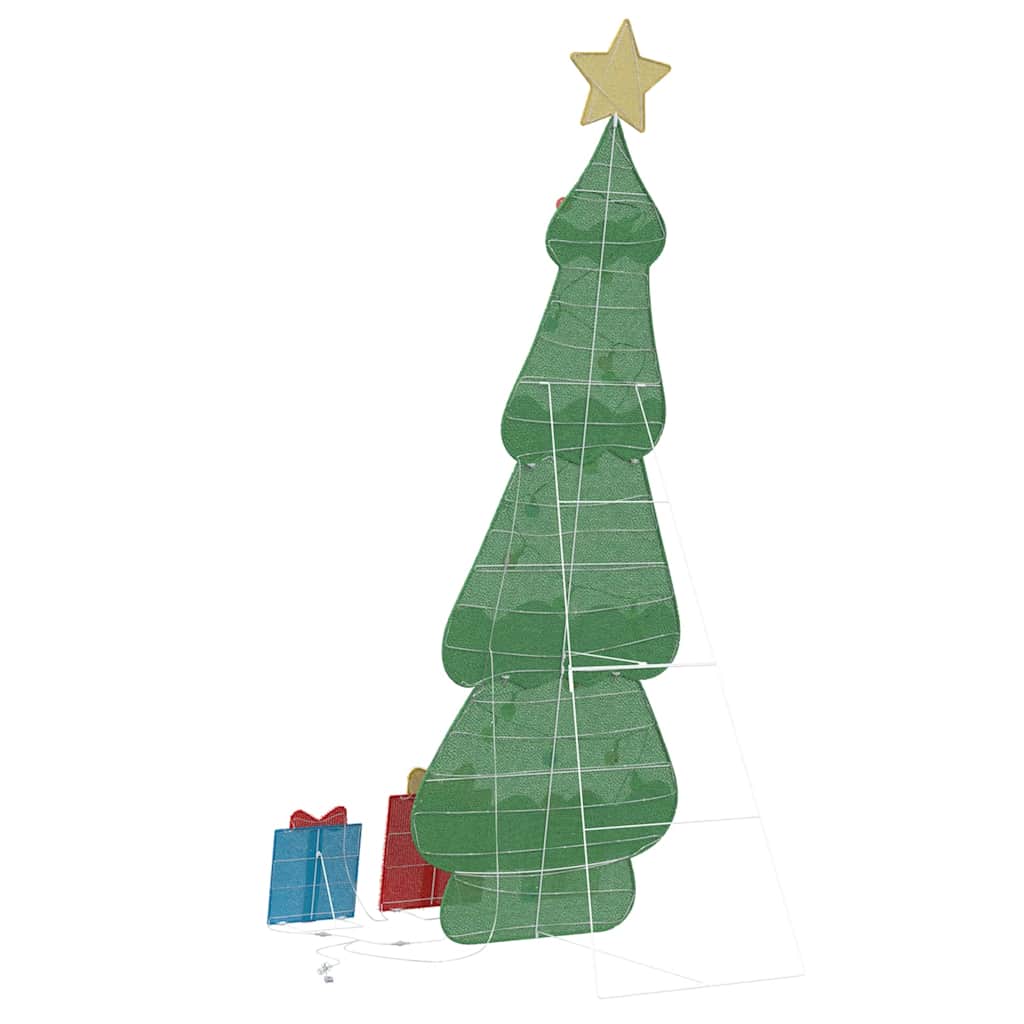 Lighted Christmas Tree with 3 Gift Boxes 2D Warm White 180 cm
