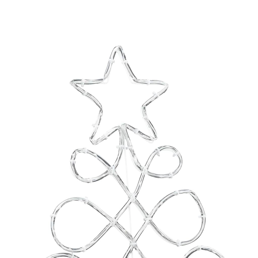 Christmas Tree Shape Light Multicolour 80 x 56 cm PVC