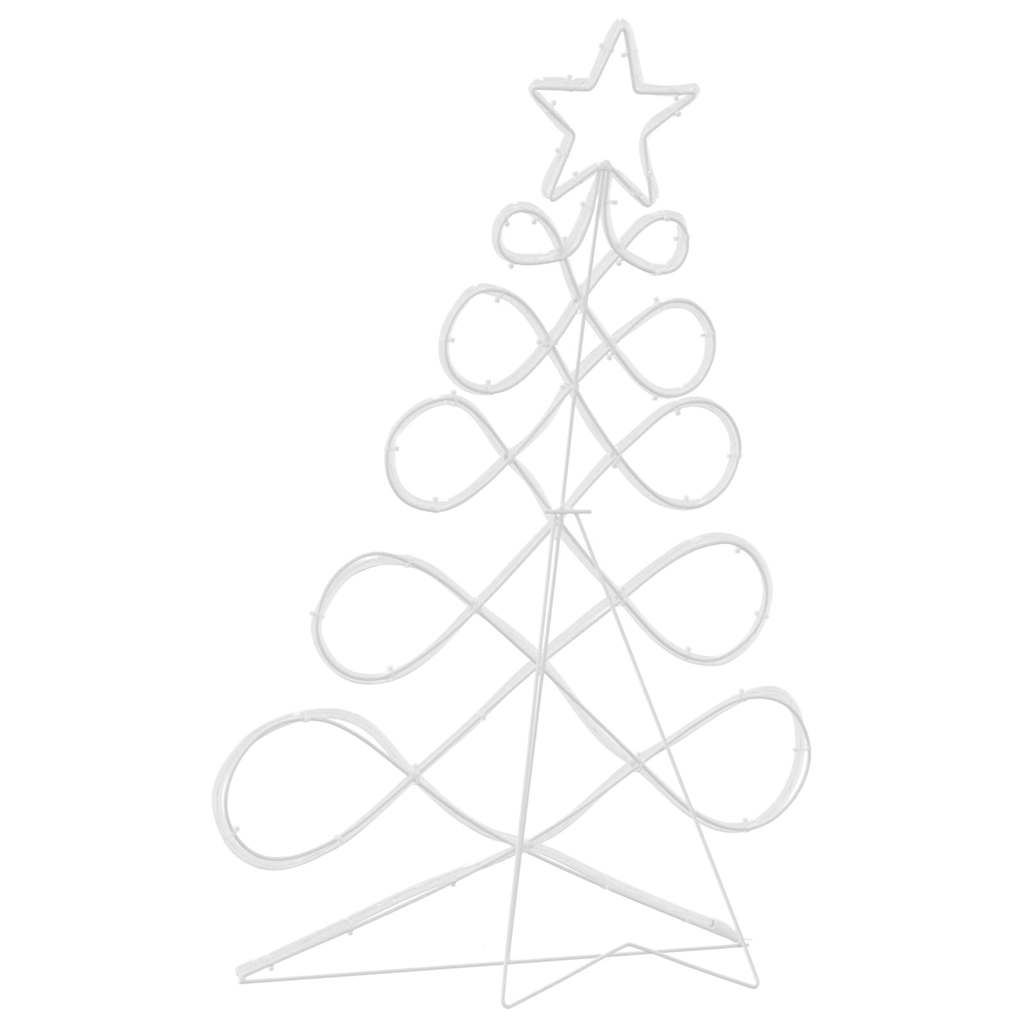 Christmas Tree Shape Light Multicolour 80 x 56 cm PVC
