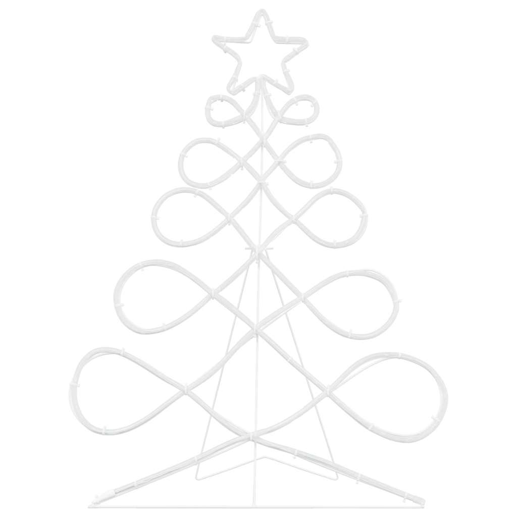 Christmas Tree Shape Light Multicolour 80 x 56 cm PVC