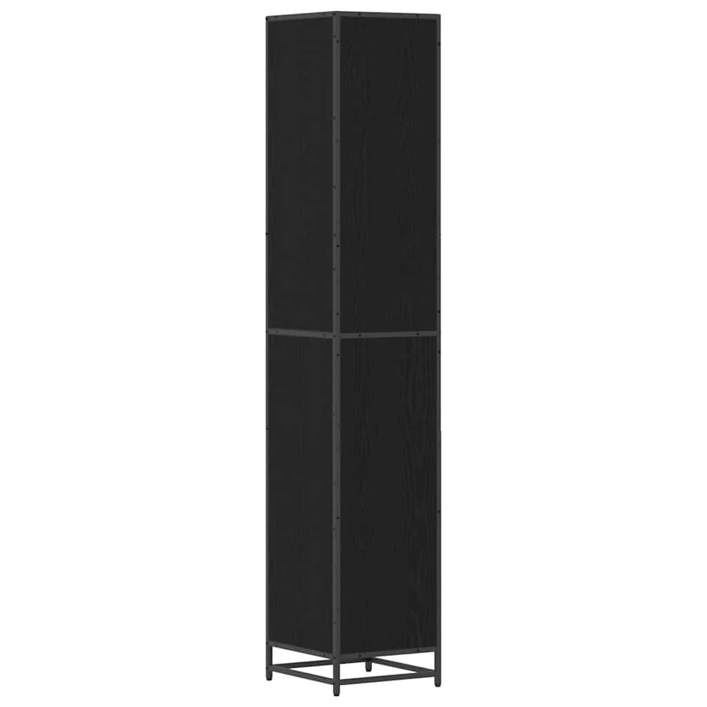 Bathroom Cabinet Black oak 35 x 37.5 x 188.5 cm Engineered wood