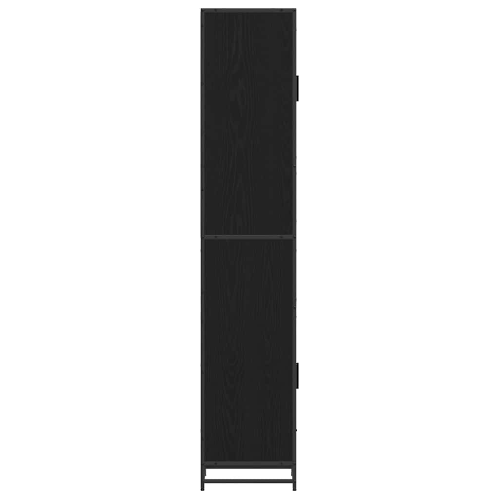 Bathroom Cabinet Black oak 35 x 37.5 x 188.5 cm Engineered wood