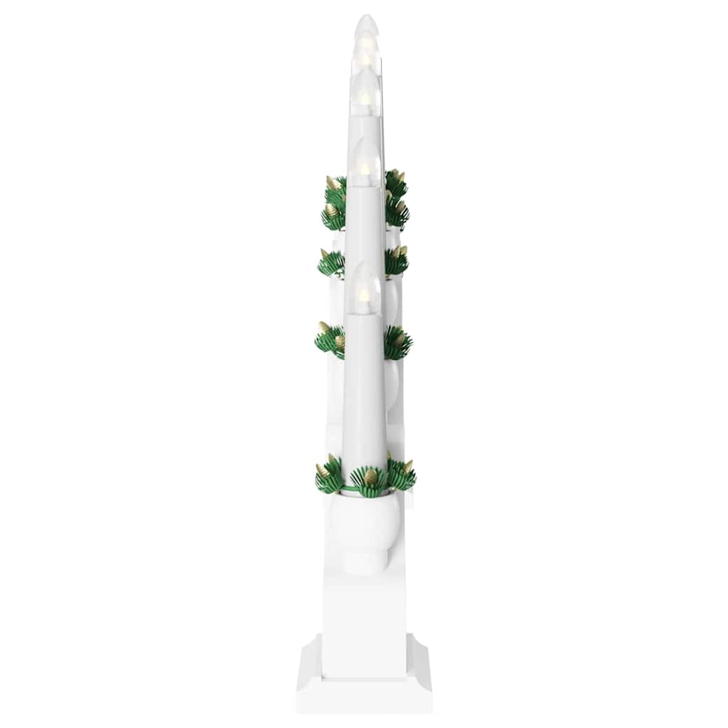 Christmas Candle Arch with 10 LED Candles 3 pcs White