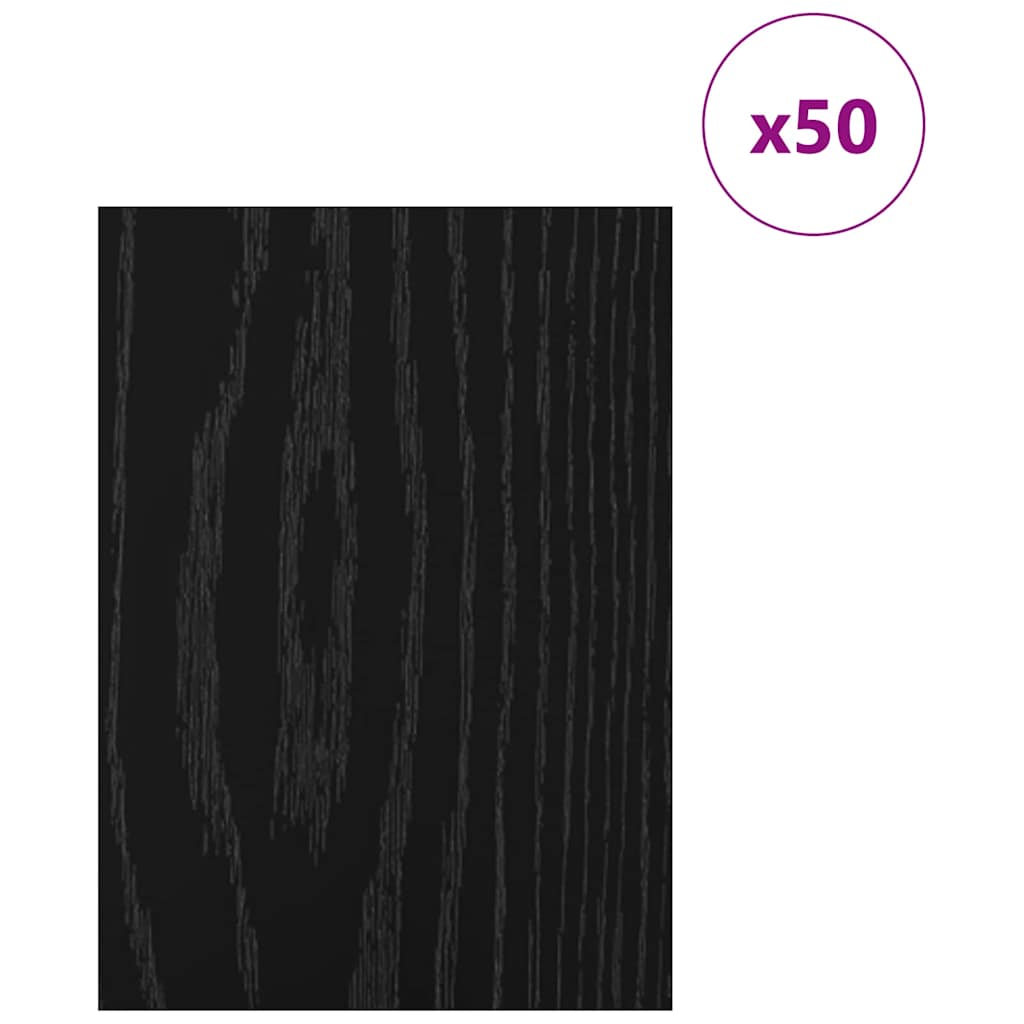 Decor Panels 50 pcs Black oak 15 x 21 x 0.3 cm Engineered wood