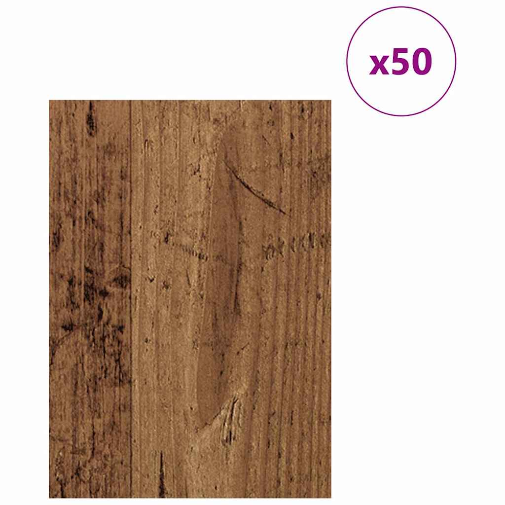 Decor Panels 50 pcs Old wood 21 x 30 x 0.3 cm Engineered wood