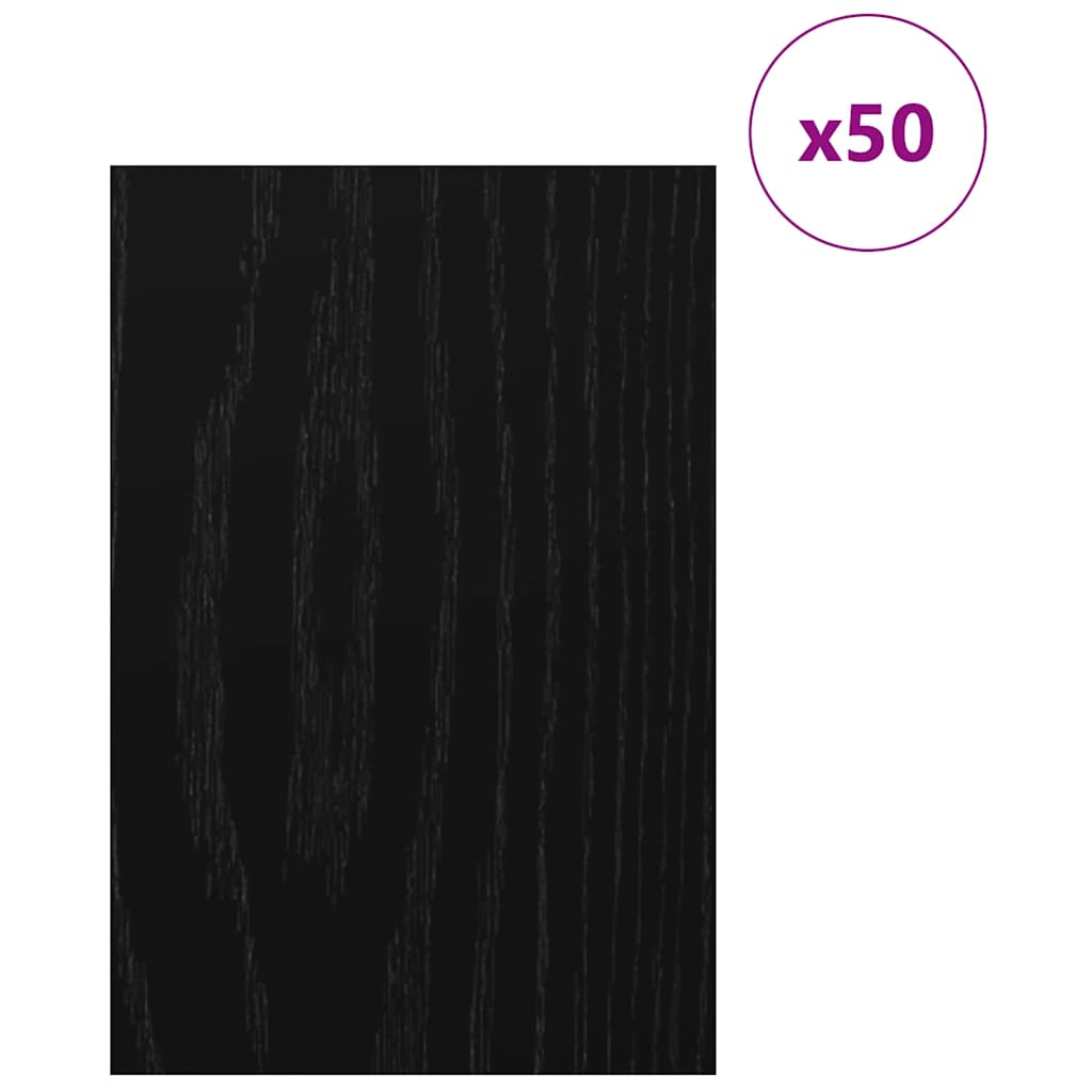 Decor Panels 50 pcs Black oak 40 x 60 x 0.3 cm Engineered wood