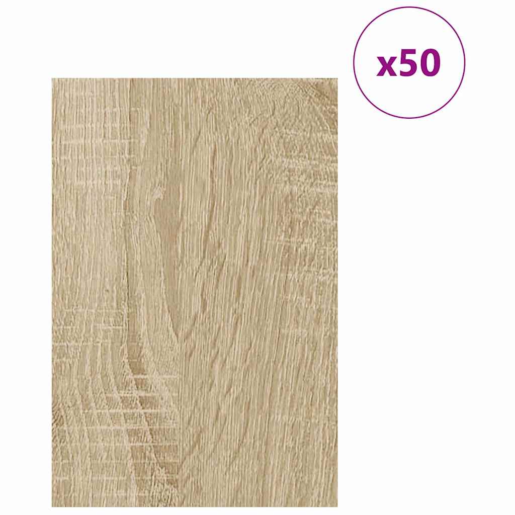 Decor Panels 50 pcs Sonoma oak 40 x 60 x 0.3 cm Engineered wood
