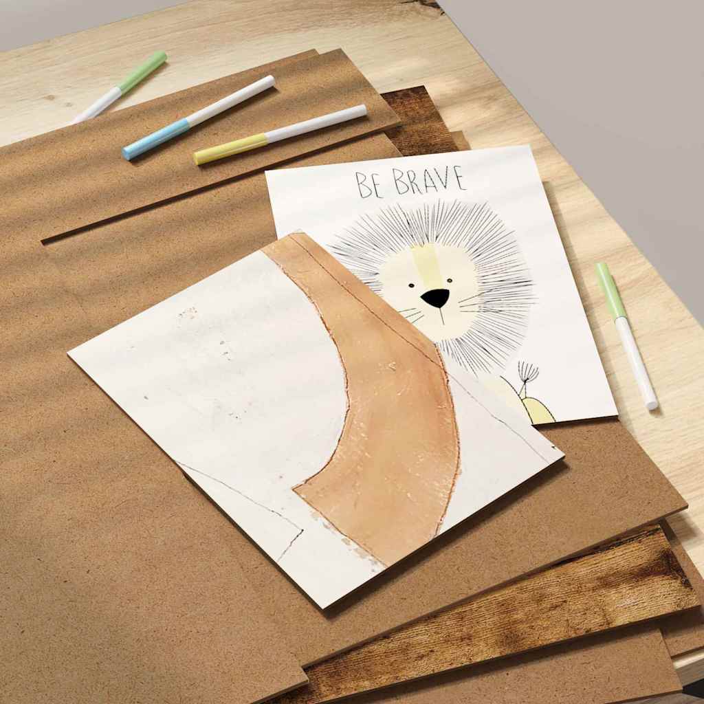 Decor Panels 50 pcs Smoked oak 40 x 60 x 0.3 cm Engineered wood