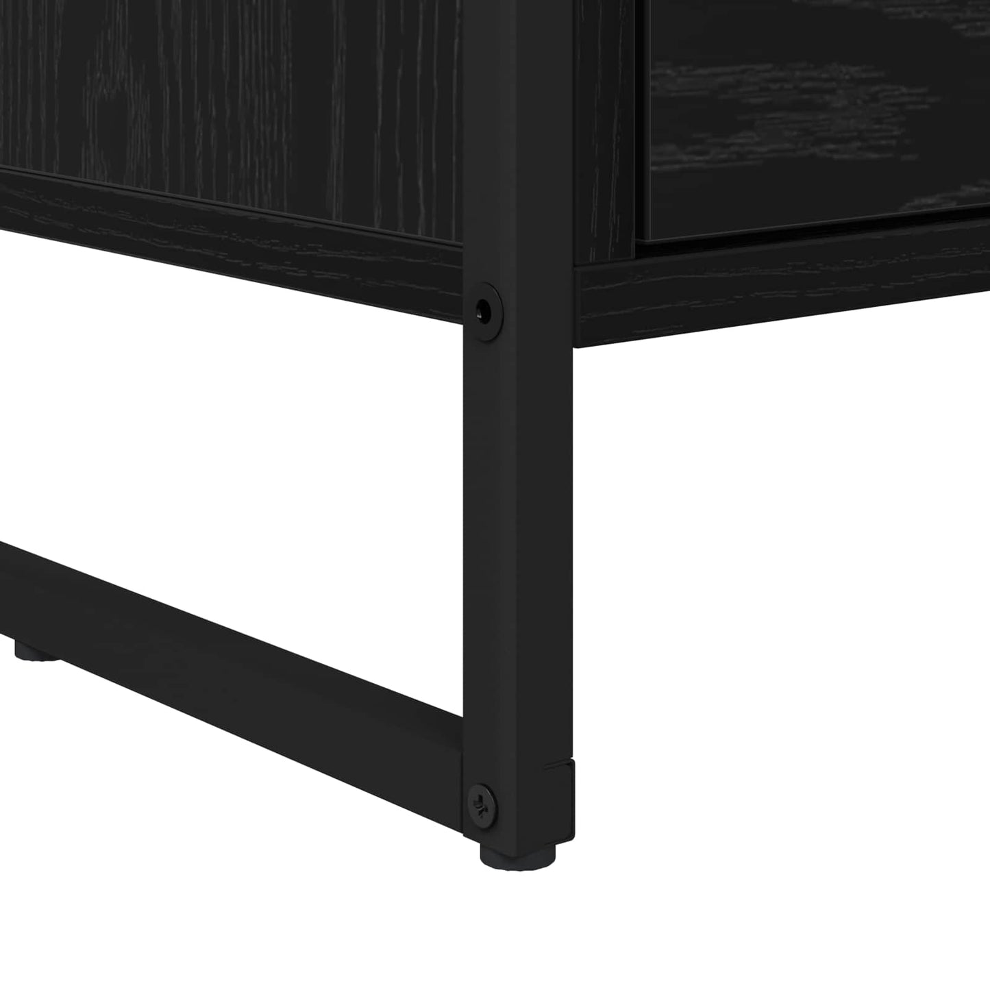 Bedside Table 2 pcs Black Oak 39.5 x 30 x 50 cm Engineered Wood
