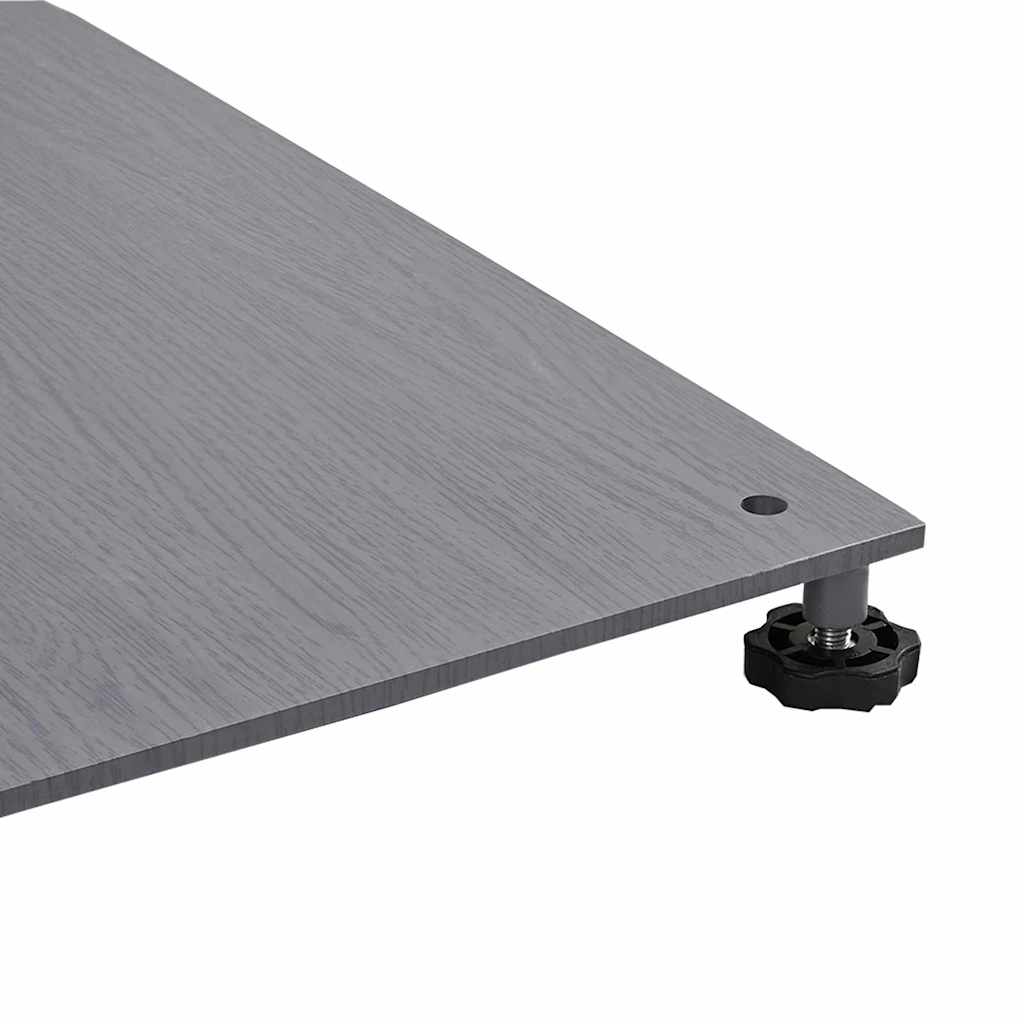 Parasol Base Dark grey wood look 100 x 100 x 4 cm Steel
