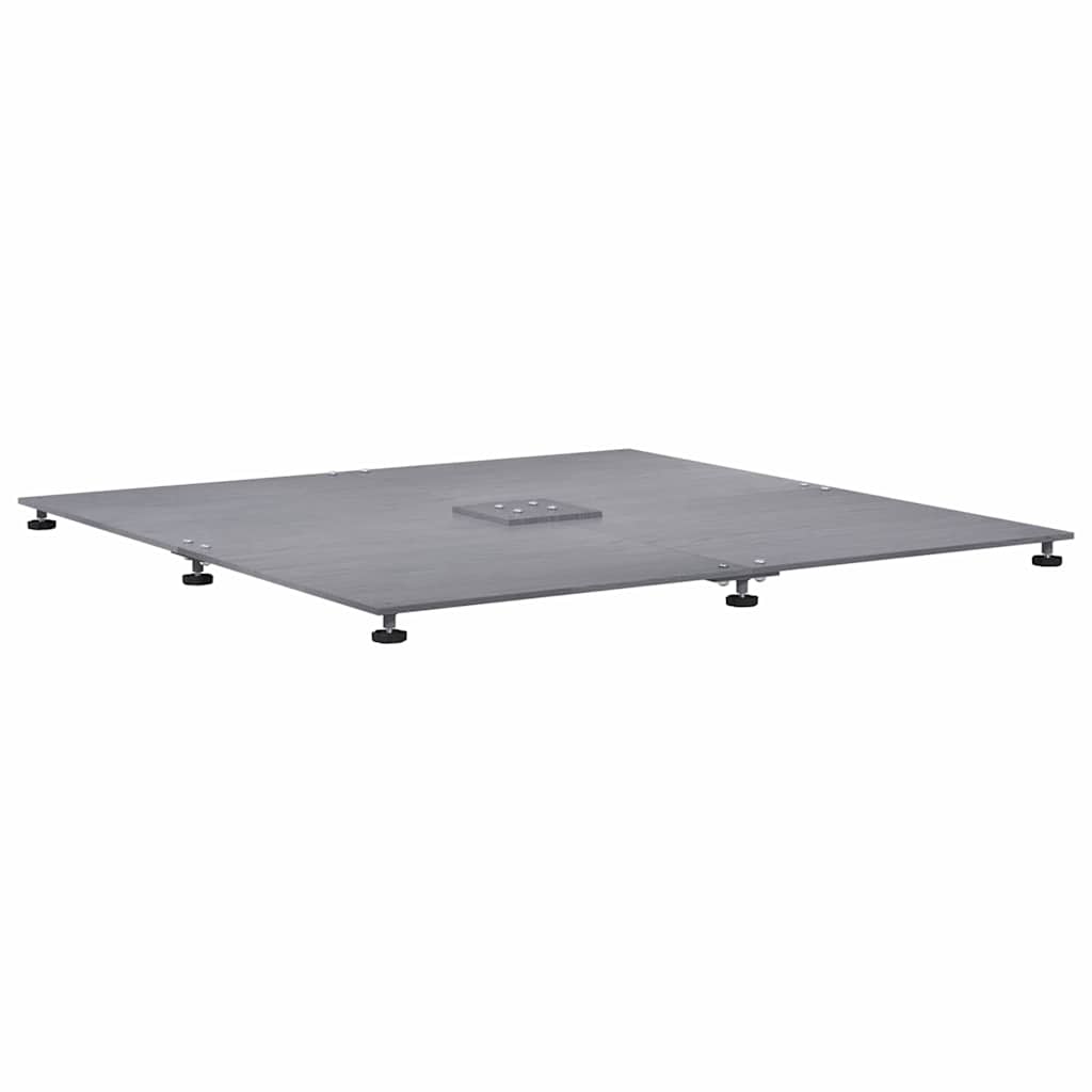 Parasol Base Dark grey wood look 100 x 100 x 4 cm Steel