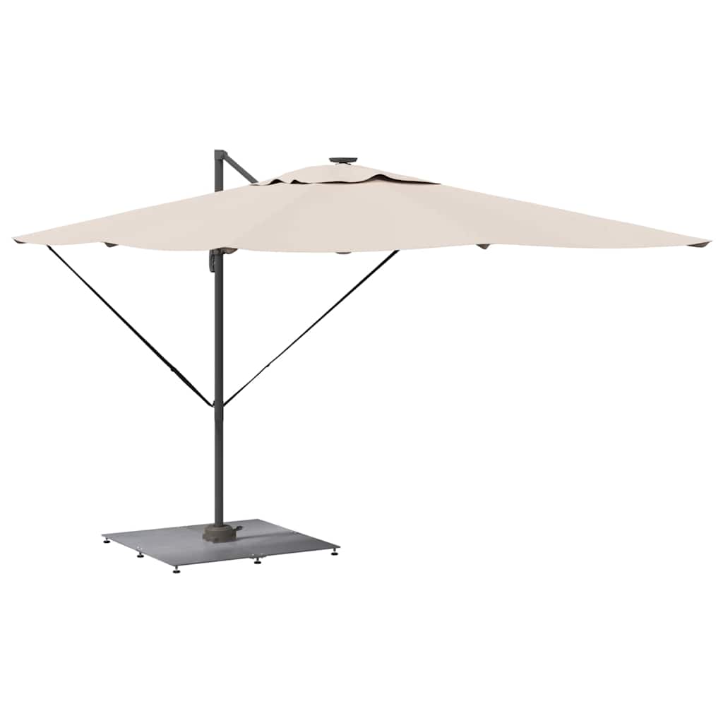 Parasol Base Dark grey wood look 100 x 100 x 4 cm Steel