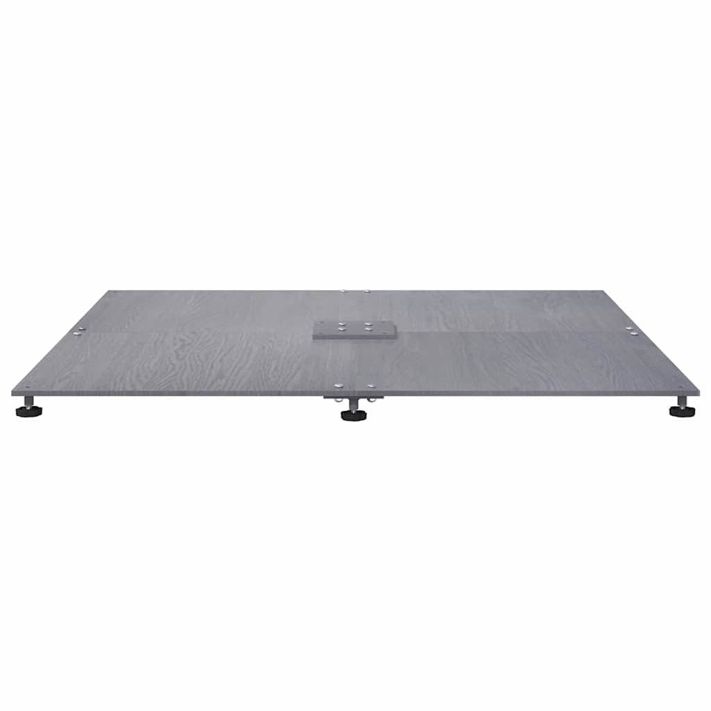 Parasol Base Dark grey wood look 100 x 100 x 4 cm Steel