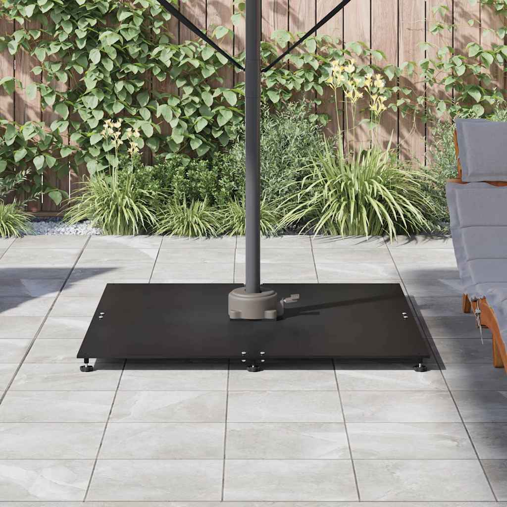 Parasol Base Black 100 x 100 x 4 cm Steel