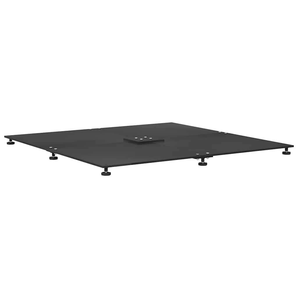 Parasol Base Black 100 x 100 x 4 cm Steel