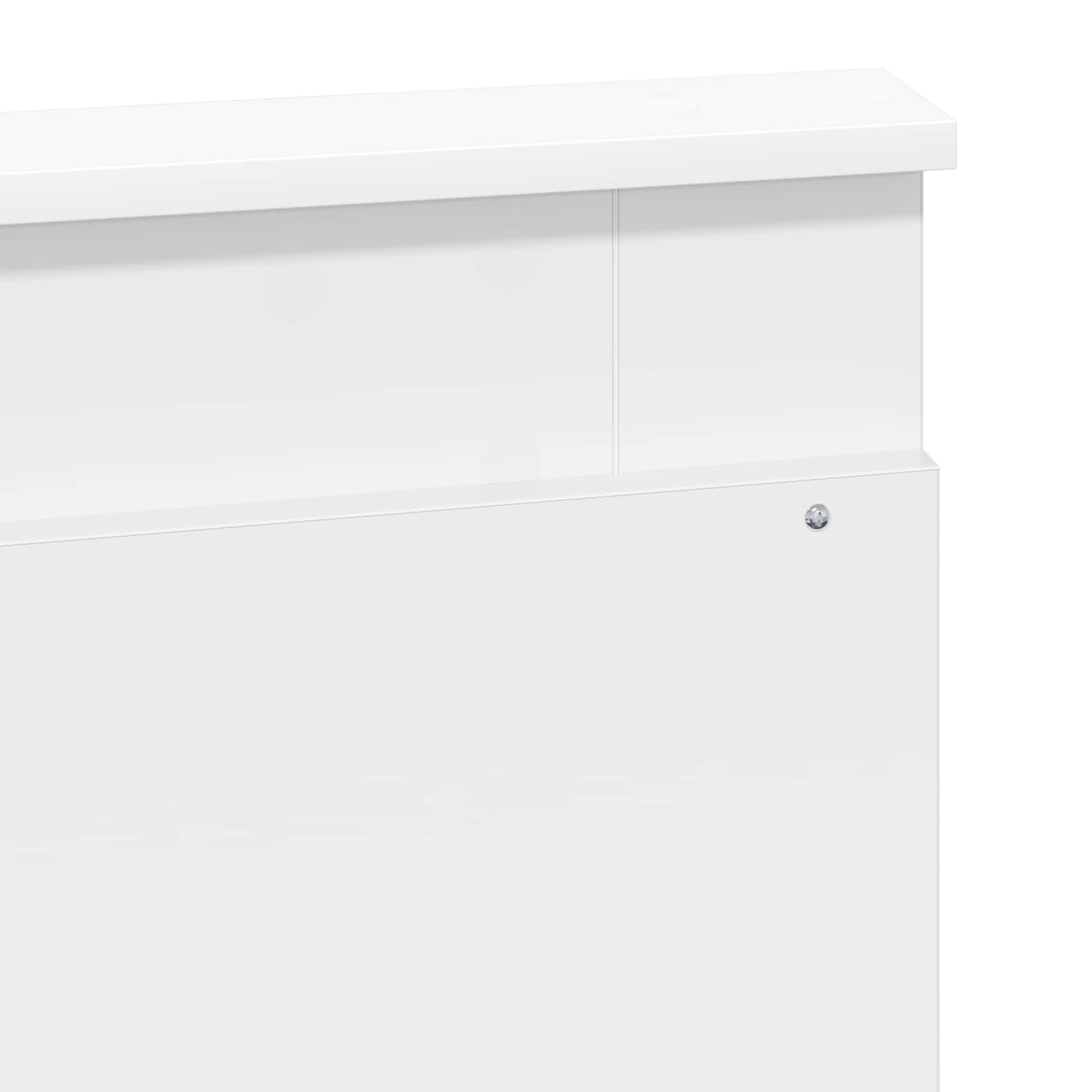 Bed Frame with Headboard White 120 x 200 cm Solid Pine Wood