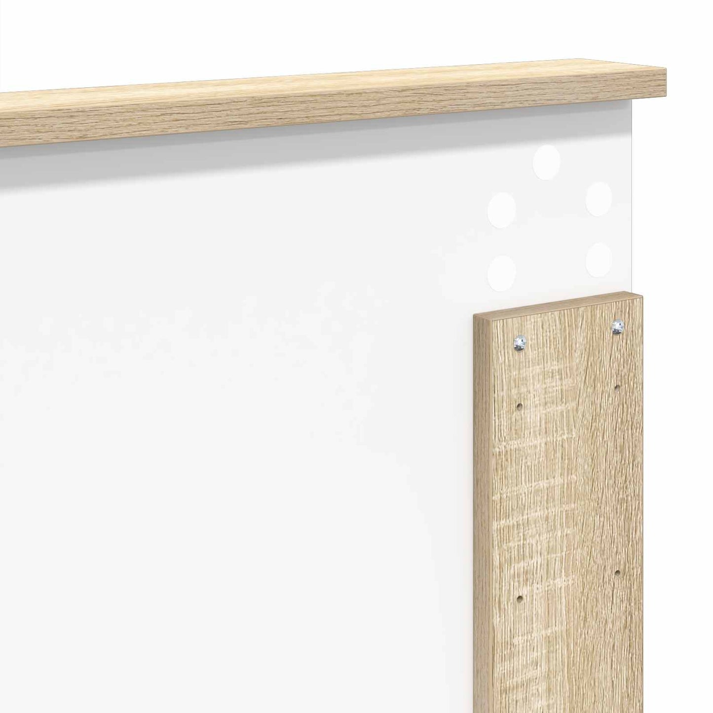 Bed Frame with Headboard Sonoma 180 x 200 cm Solid Pine Wood