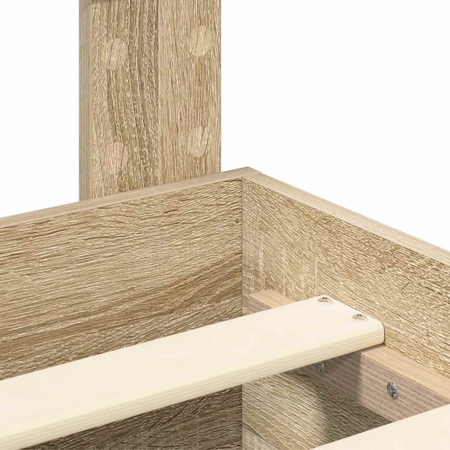 Bed Frame with Drawer Sonoma Oak 120 x 200 cm Engineered Wood