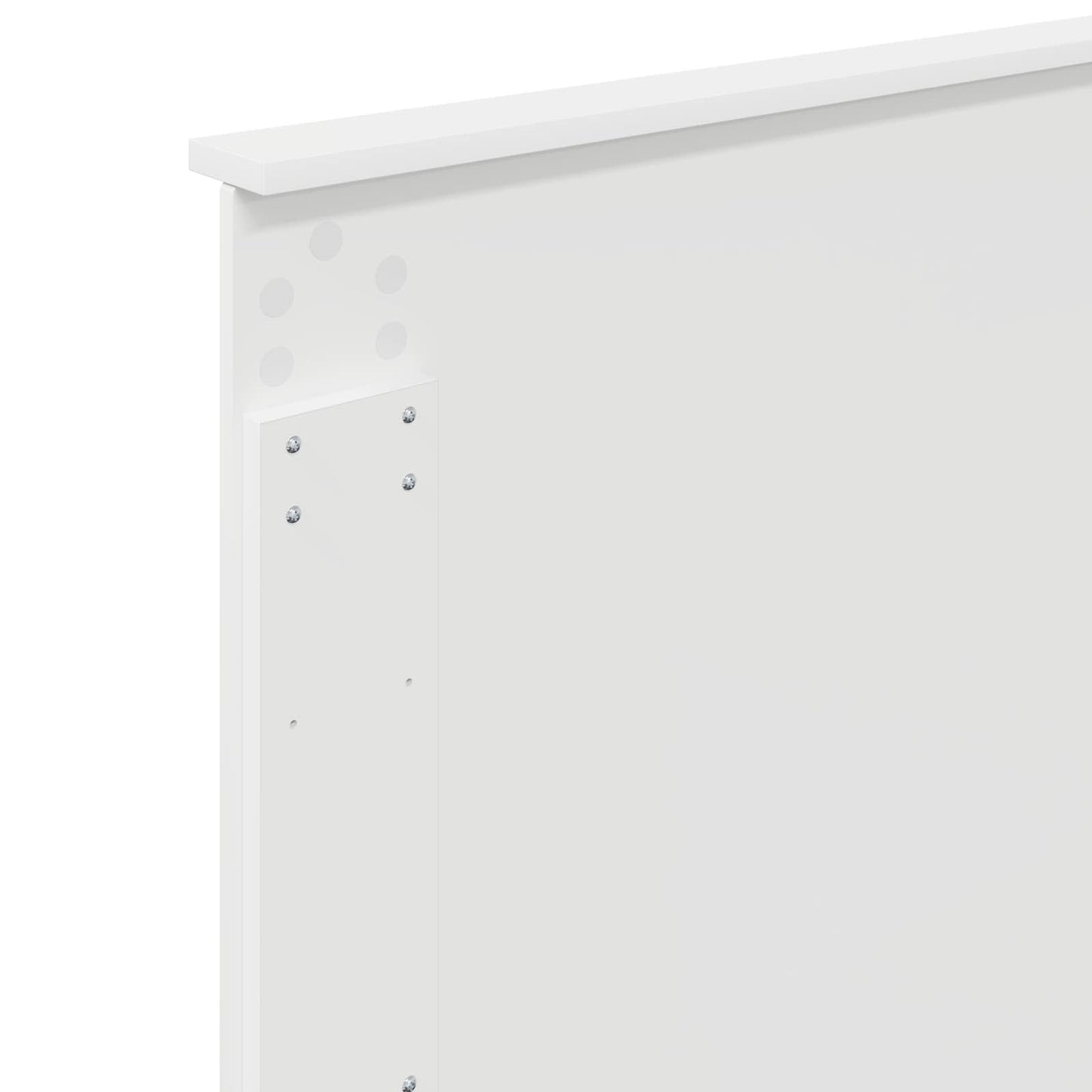 Bed Frame with Headboard White 90 x 200 cm Engineered Wood