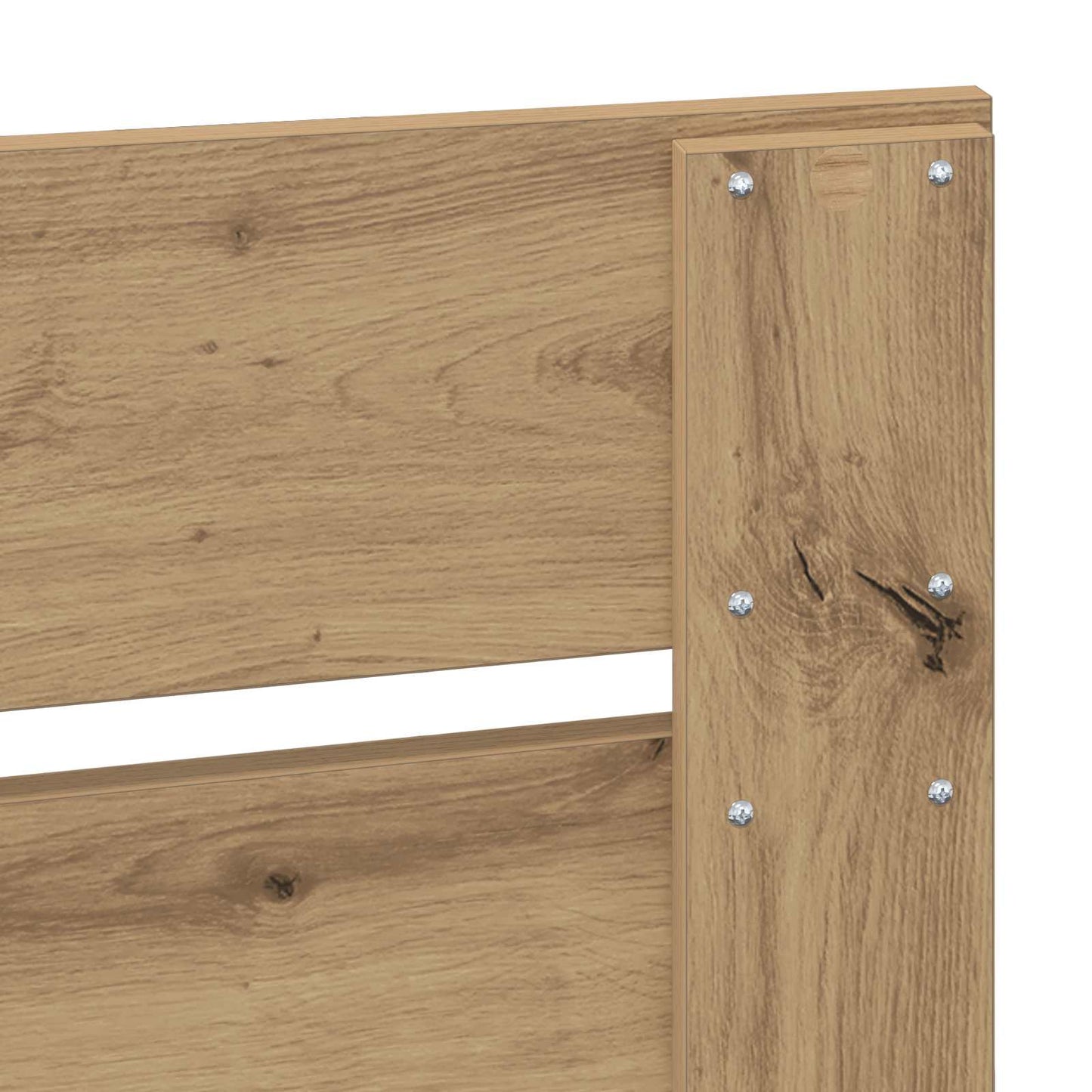 Bed Frame Artisian Oak 75 x 190 cm Solid Pine Wood