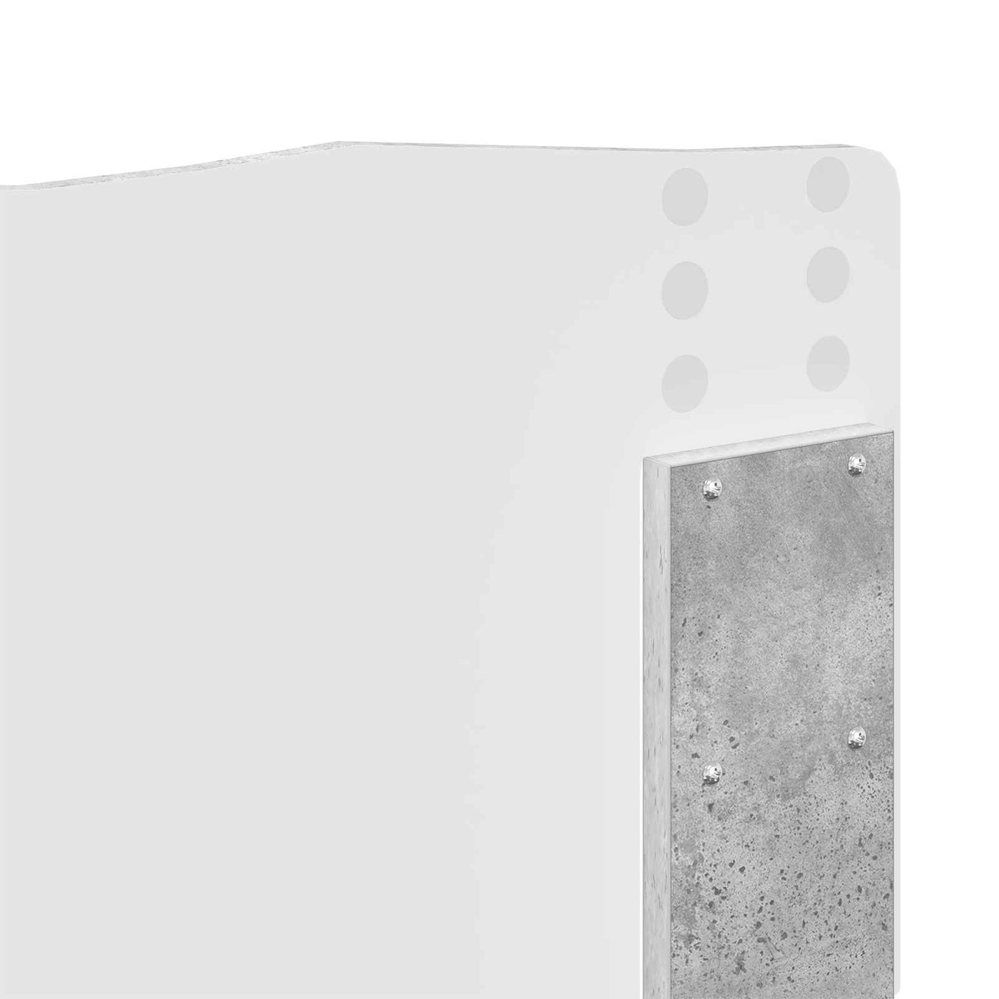 Bed Frame Concerte Grey 135 x 190 cm Solid Pine Wood