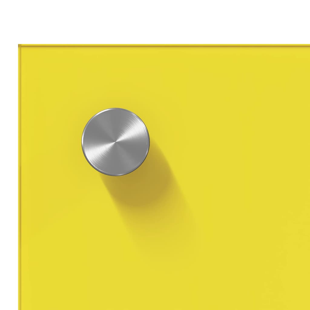 Kitchen Backsplash 2 pcs Yellow 100 x 50 cm Tempered Glass