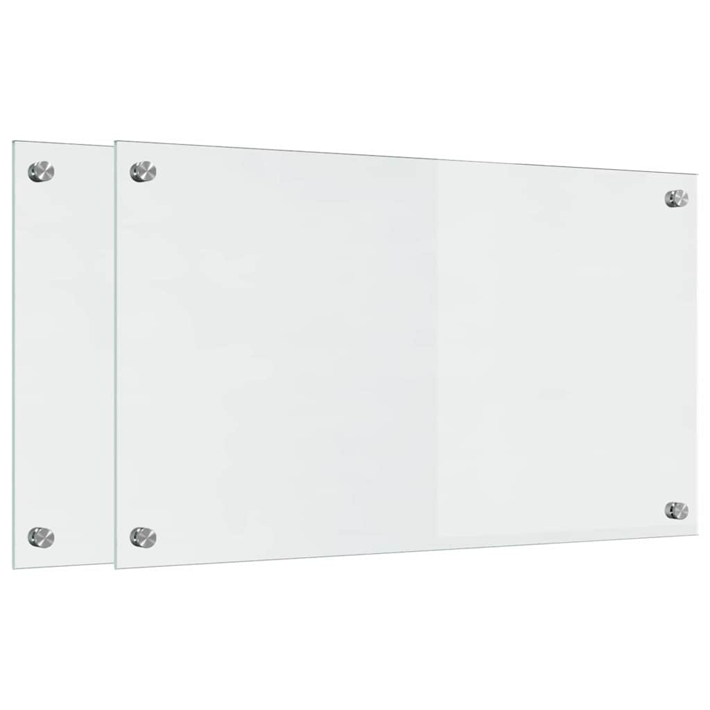 Kitchen Backsplash Transparent 70 x 40 x 0.8 cm Tempered Glass