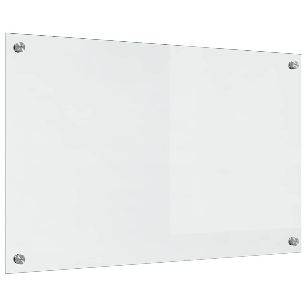 Kitchen Backsplash Transparent 80 x 50 x 0.8 cm Tempered Glass