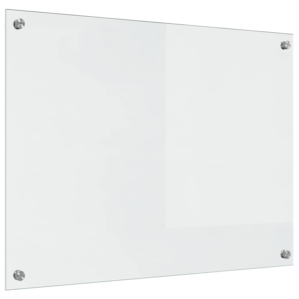 Kitchen Backsplash Transparent 80 x 60 x 0.8 cm Tempered Glass