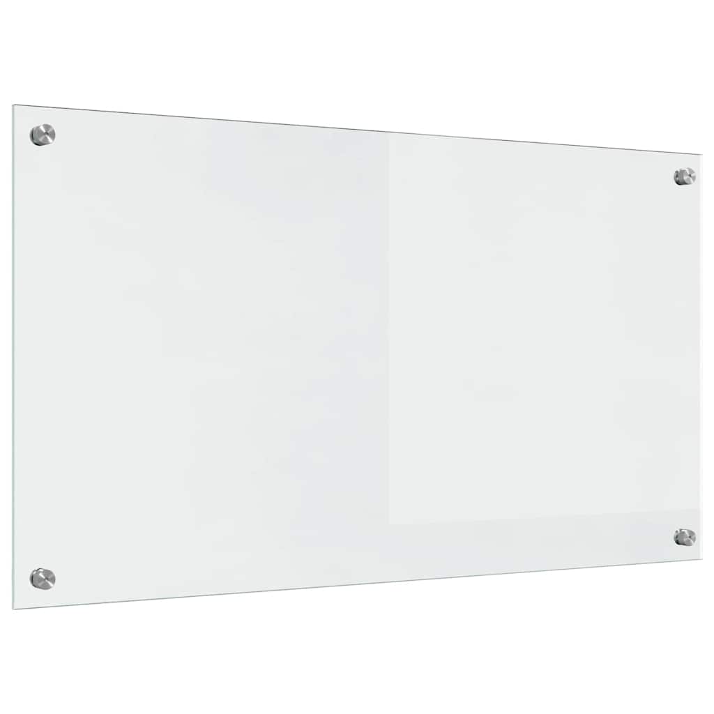Kitchen Backsplash Transparent 90 x 50 x 0.8 cm Tempered Glass