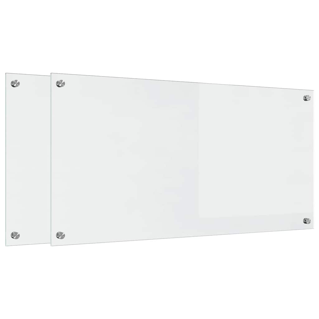 Kitchen Backsplash Transparent 100 x 50 x 0.8 cm Tempered Glass