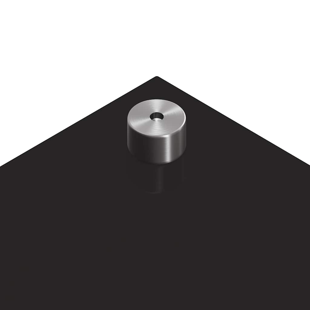 Kitchen Backsplash Black 100 x 50 x 0.8 cm Tempered Glass