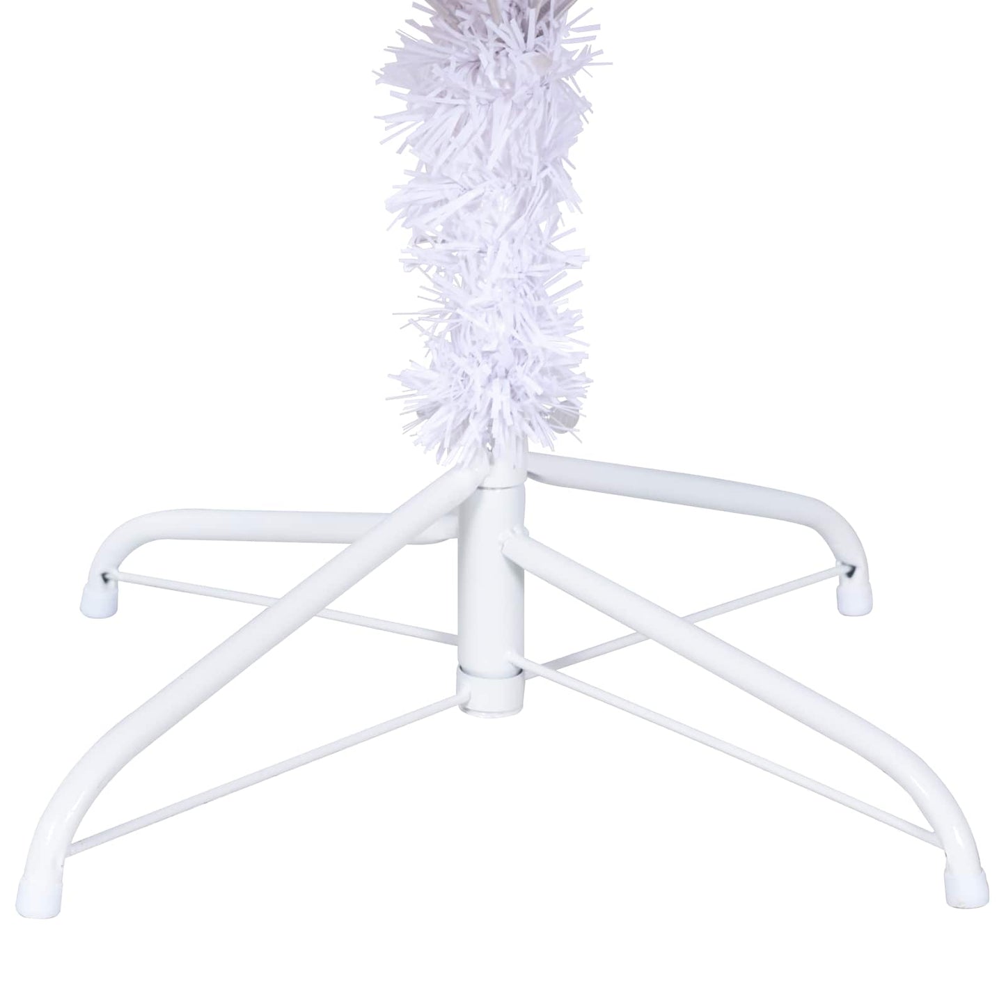Artificial Christmas Tree with Stand White 210 cm PVC and Steel