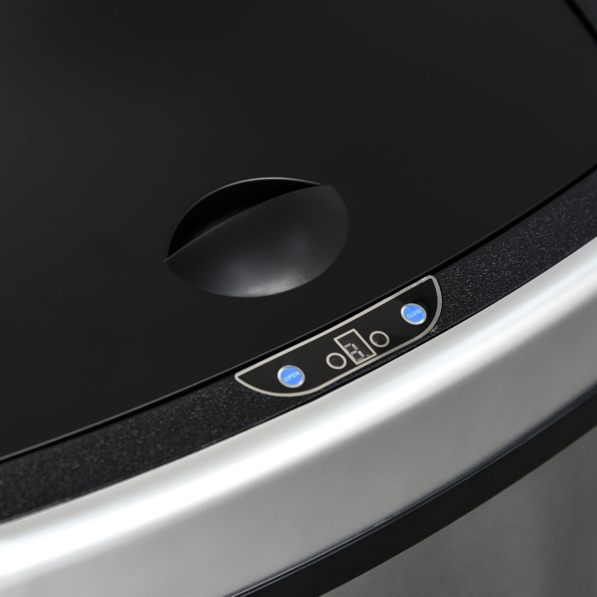 Sensor Dustbin Touchless Automatic Bin Mirror Stainless Steel 48L