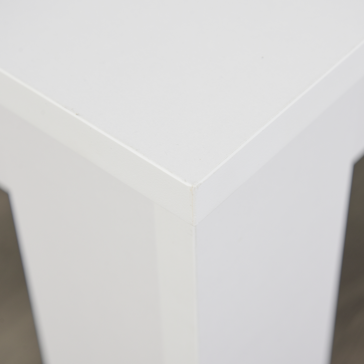 Particle Board 3-Piece Dining Set Dining Table with Benches White