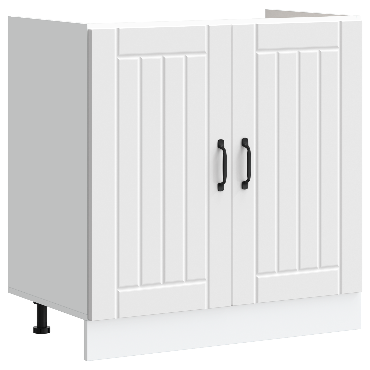 Kitchen Cabinet with Door Lucca 2 pcs White 80 x 46 x 81.5 cm