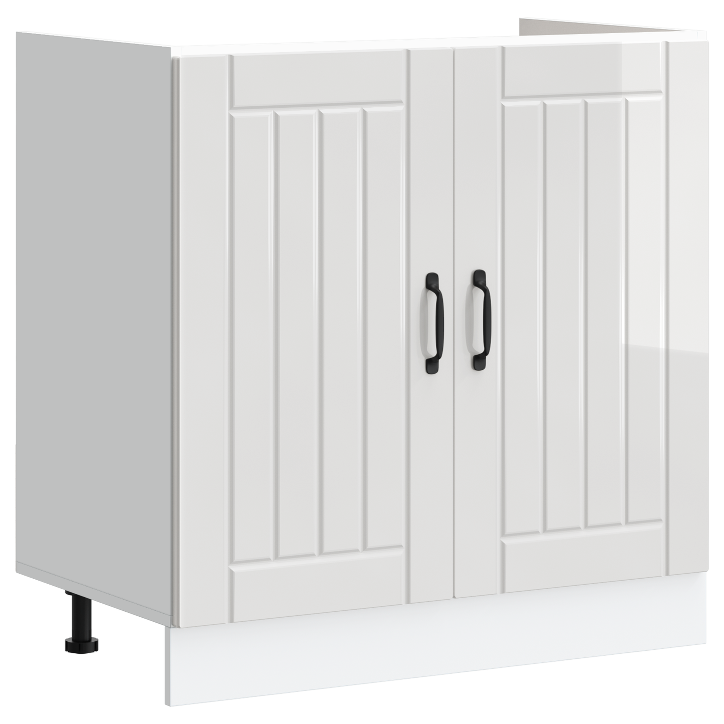 Kitchen Cabinet with Door Lucca 2 pcs White 80 x 46 x 81.5 cm