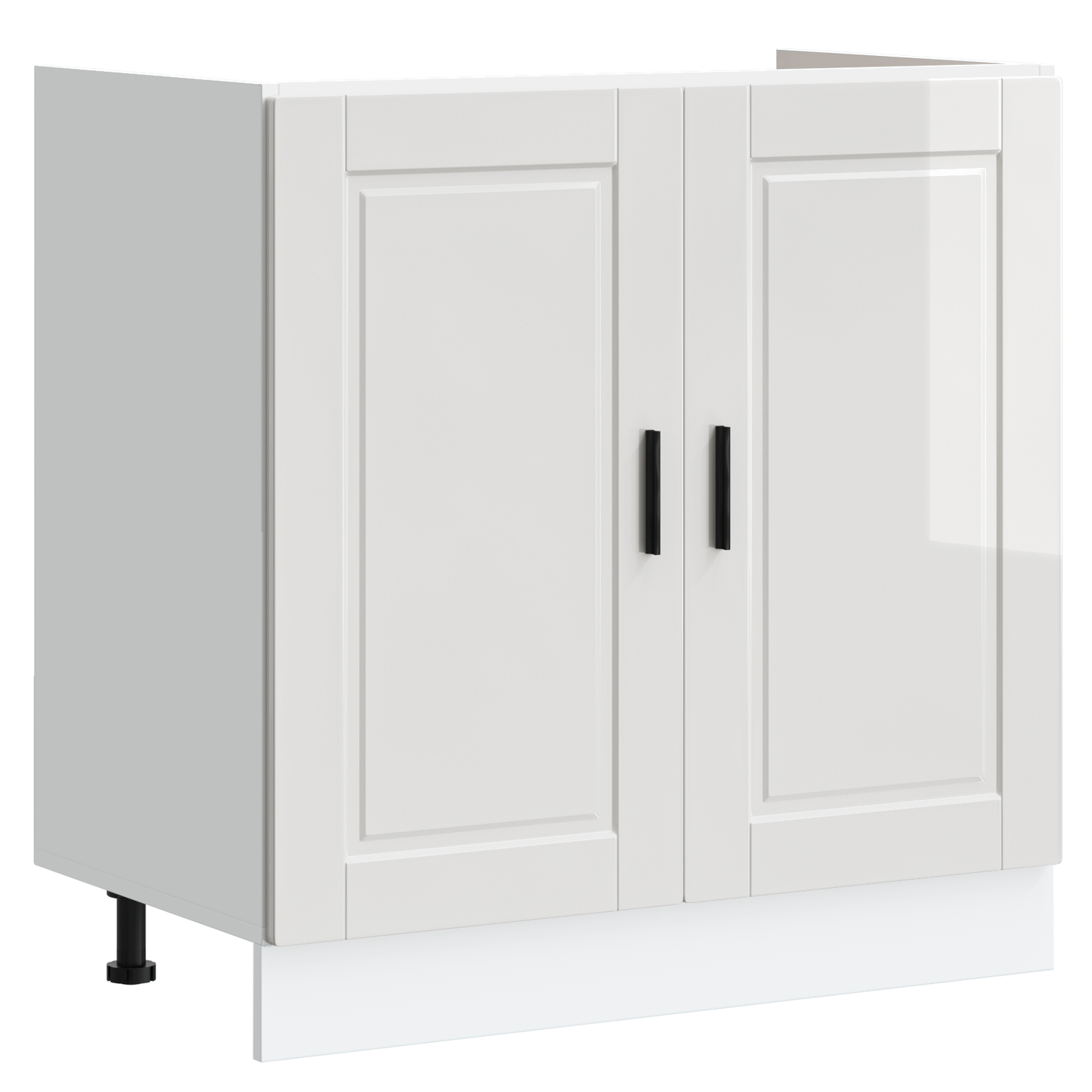 Sink Base Cabinet with Door Porto 2 pcs White 80 x 46 x 84.5 cm