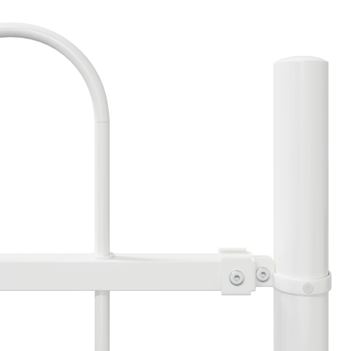 Garden Fence White 6.8 x 1 m Powder-coated steel