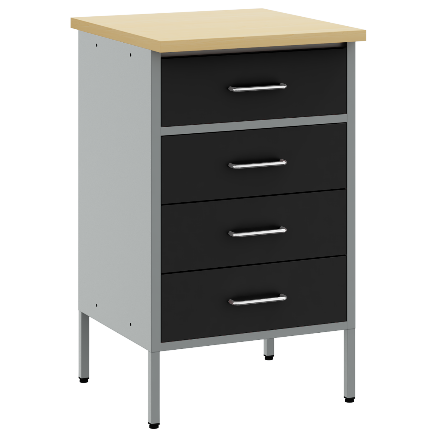 Workbench Black and grey 50 x 55 x 85 cm Powder-coated steel