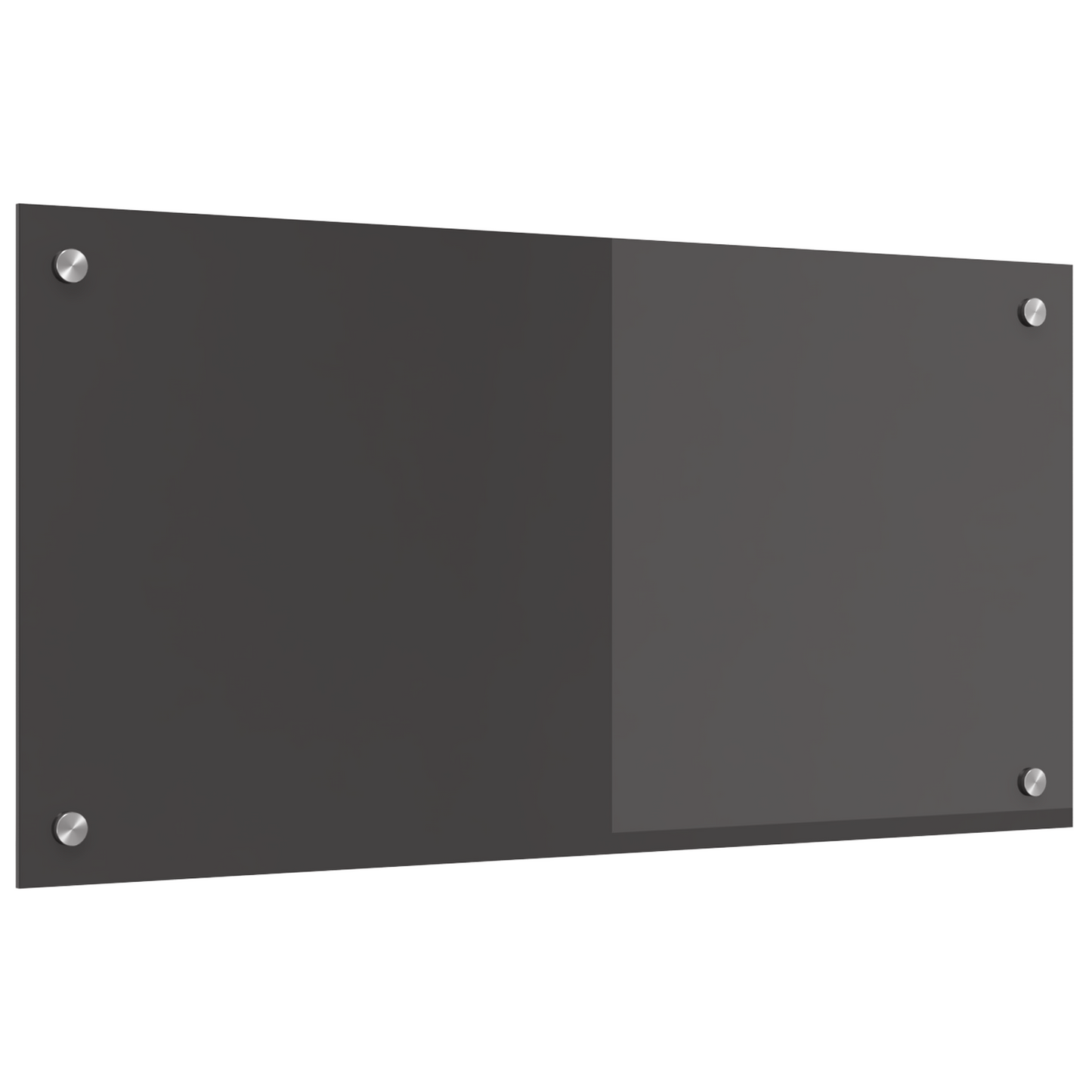Kitchen Backsplash Dark grey 80 x 40 x 0.6 cm Tempered Glass