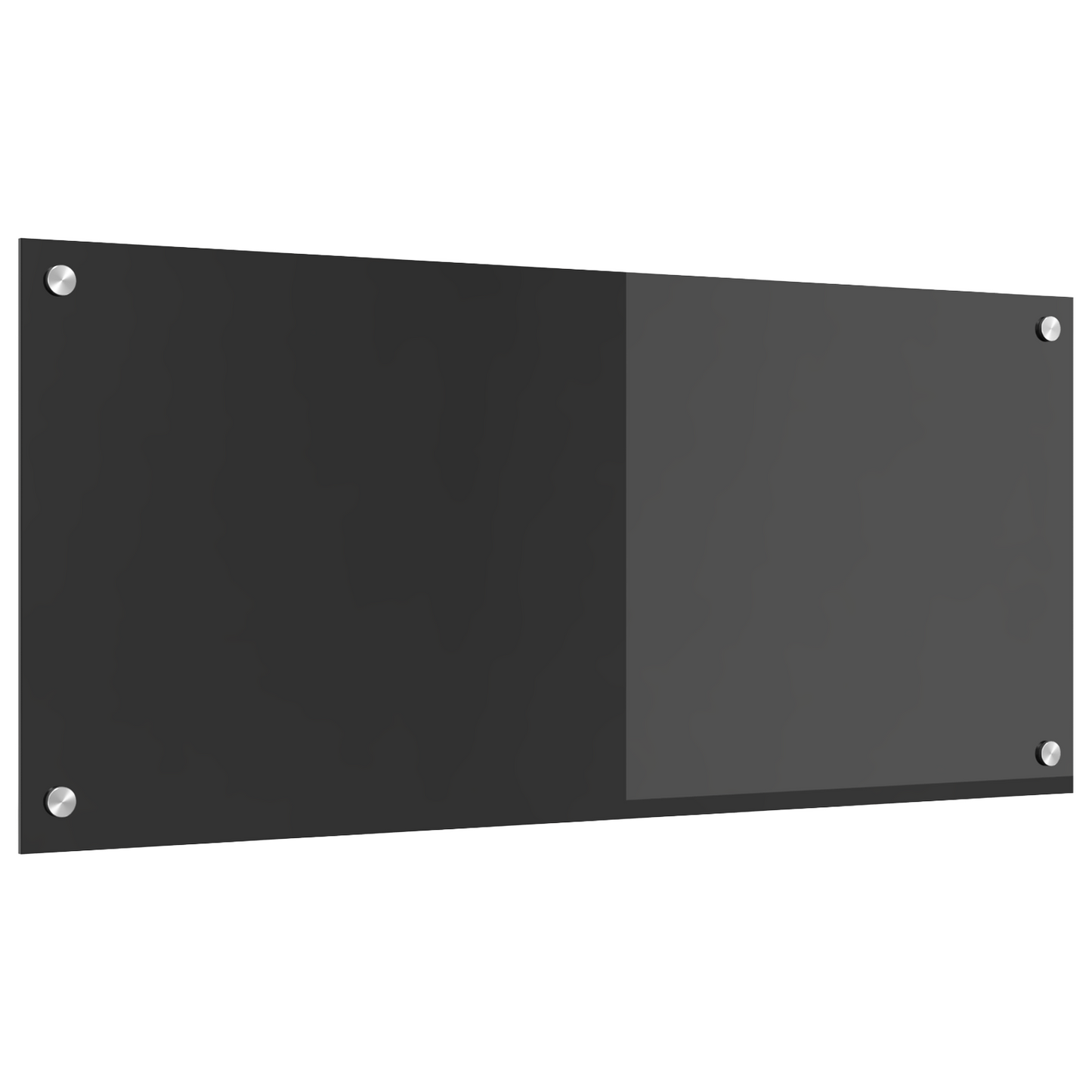 Kitchen Backsplash Dark grey 90 x 40 x 0.6 cm Tempered Glass