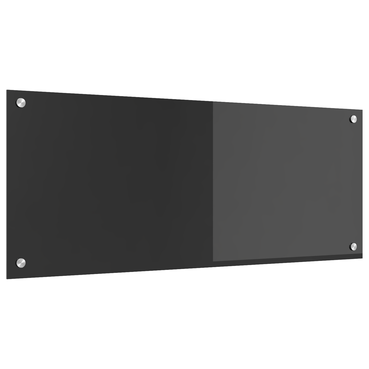 Kitchen Backsplash Dark grey 100 x 40 x 0.6 cm Tempered Glass